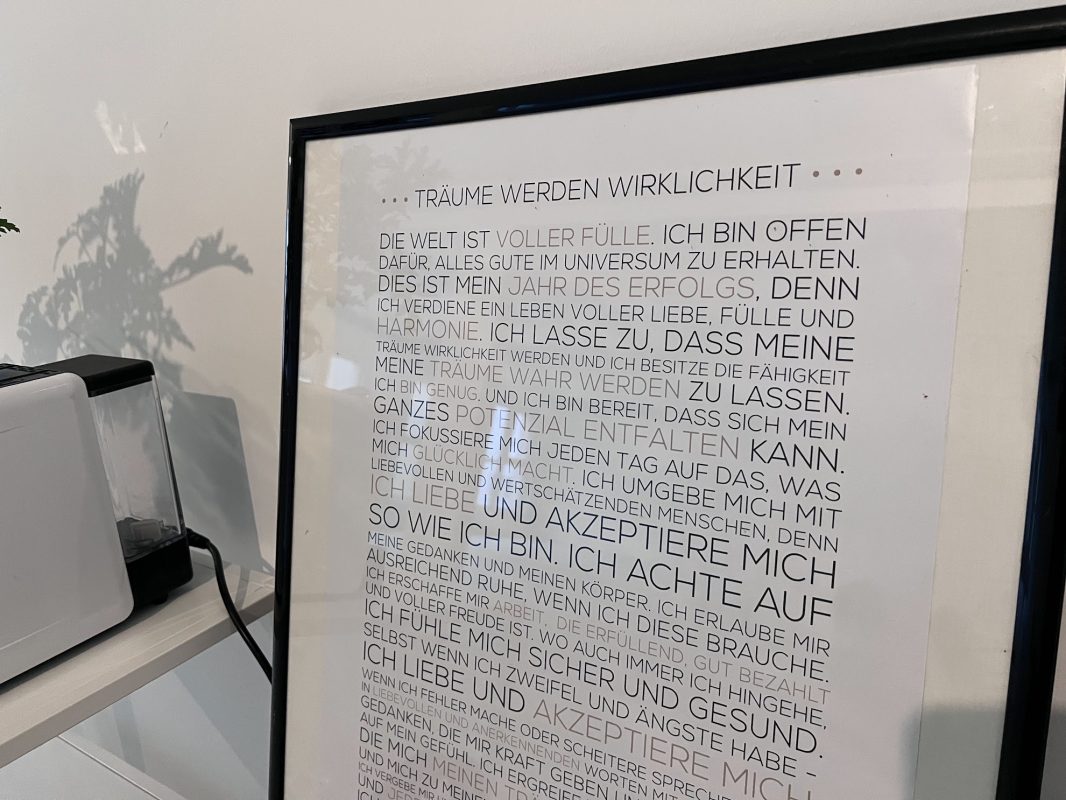 Poster Träume werden Wirklichkeit