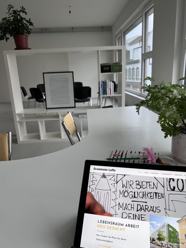 Blick in die Community-Lofts zum Coworken