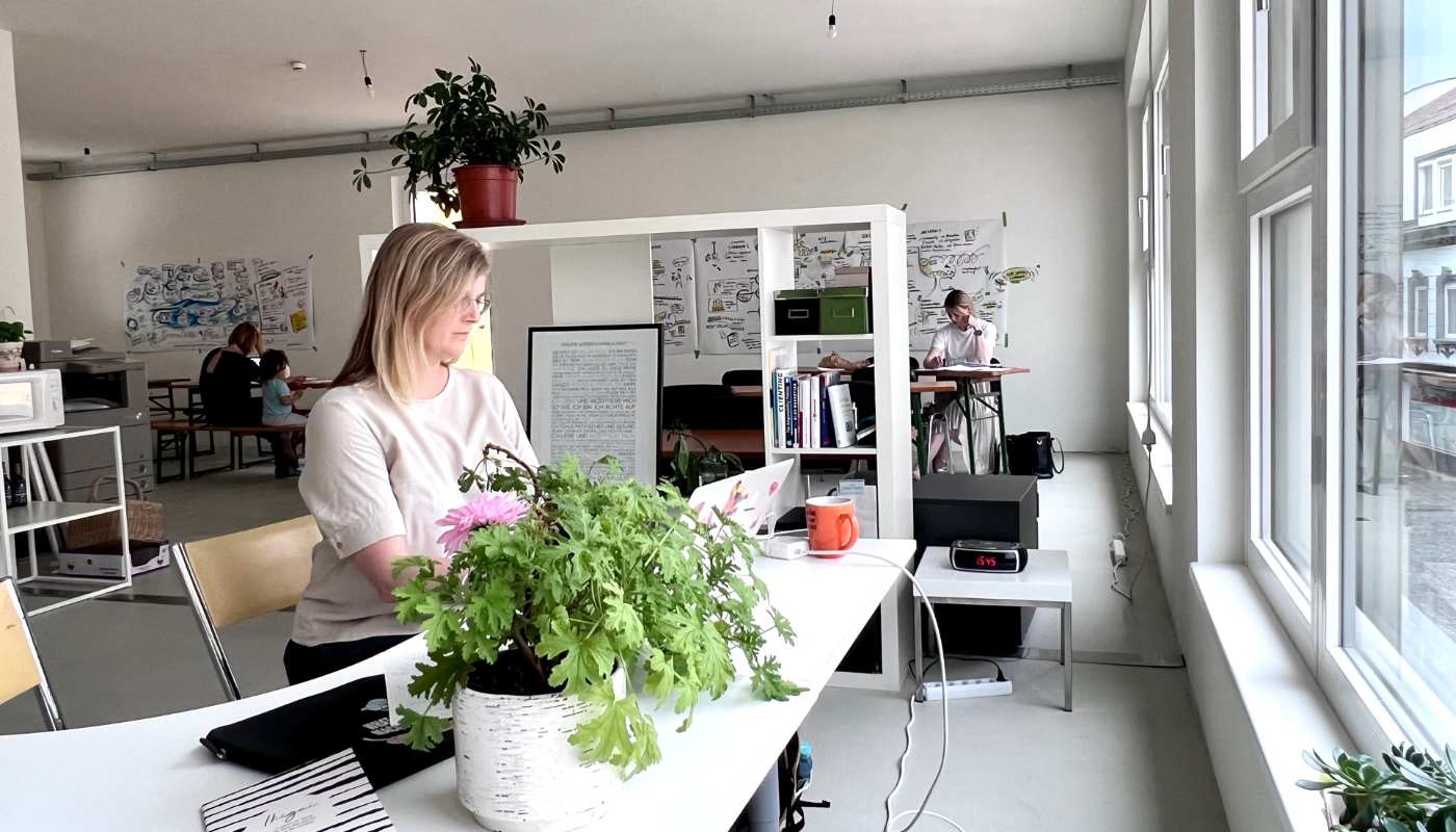 Arbeit in den Community-Lofts