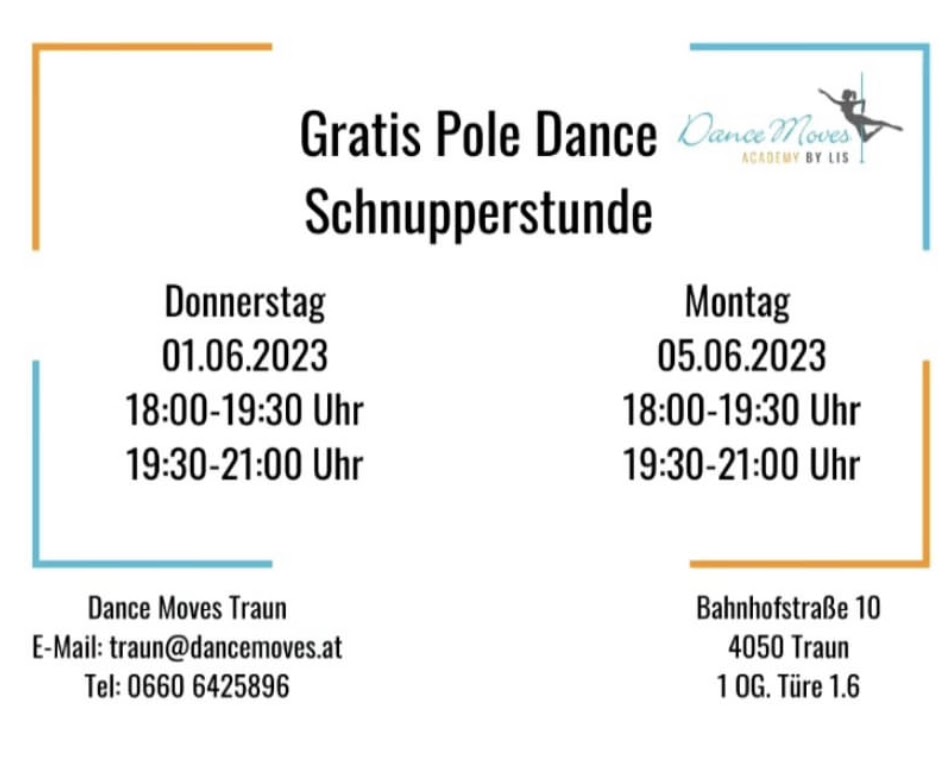 Eintauchen in das Ganzkörper-Workout Pole Dance >>> Gratis Schnupperstunden