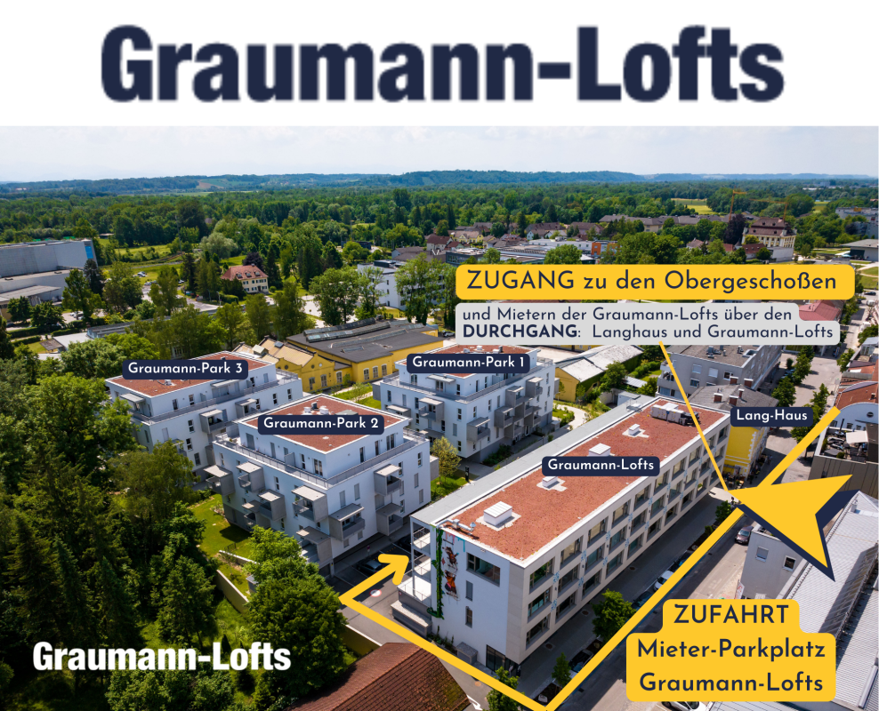 Zugang zu Graumann-Lofts Parken für Mieter